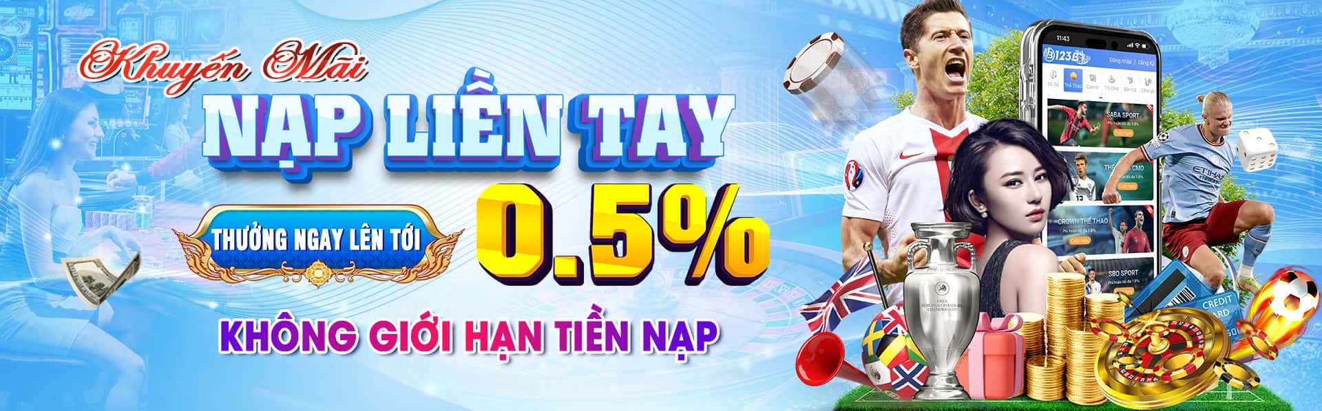 123b nạp tiền thưởng lớn